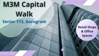 M3M Capital Walk Gurugram - New Launch Commercial Property