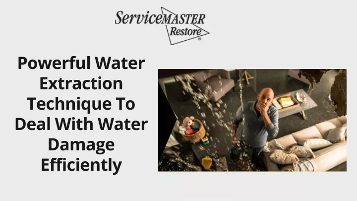 powerful water extraction technique to deal with