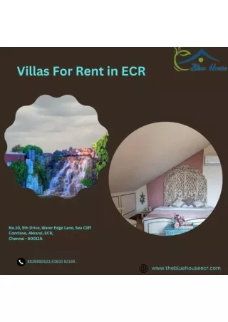 Villas For Rent in ECR