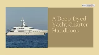 A Deep-Dyed Yacht Charter Handbook