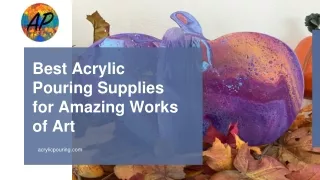 Acrylic Pouring Supplies