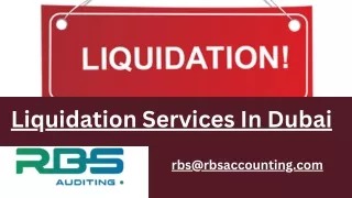 Liquidation Services In Dubai