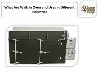 Get the Best Walk in Oven