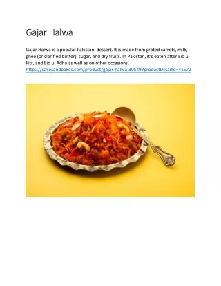 gajar halwa