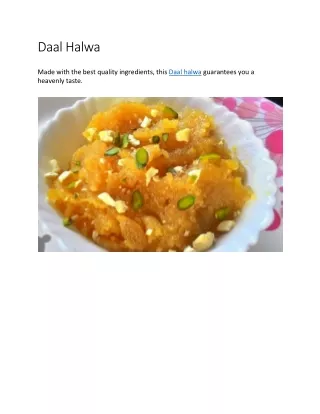 daal halwa