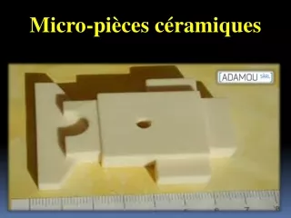 Micro-pièces céramiques
