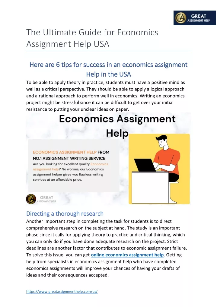 the ultimate guide for economics assignment help