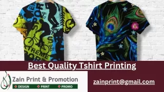 Best Quality Tshirt Printing