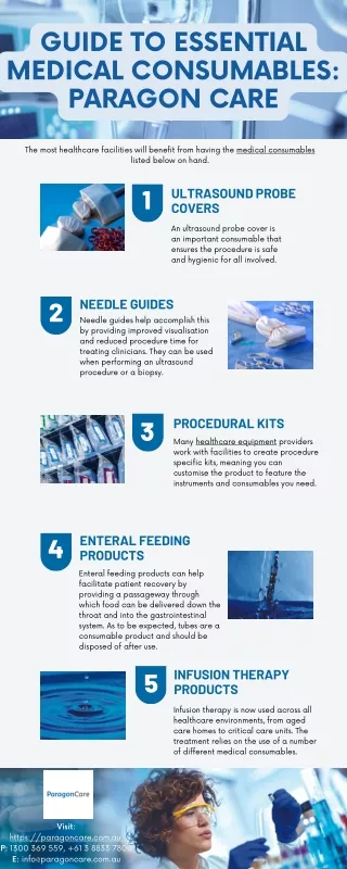 Guide to Essential Medical Consumables | Paragon Care