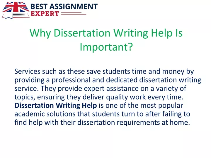 dissertation writing help importance