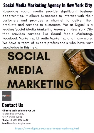 Social Media Marketing Agency In New York City