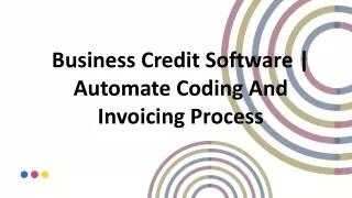 Business Credit Software  Automate Coding And Invoicing Process
