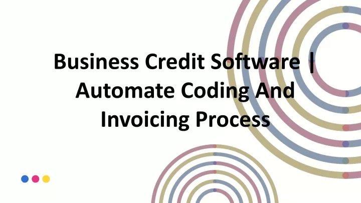 business credit software automate coding