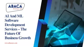 ai and ml software development services