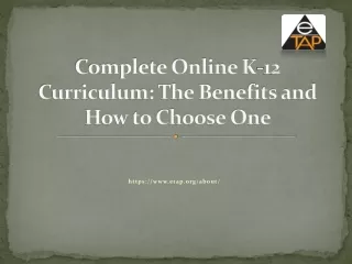 Complete Online K-12 Curriculum