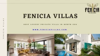 RENTAL HOLIDAY VILLAS - Fenicia Villas
