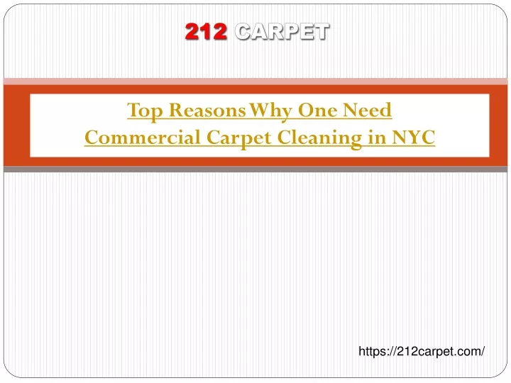 top reasons why one need commercial carpet cleaning in nyc