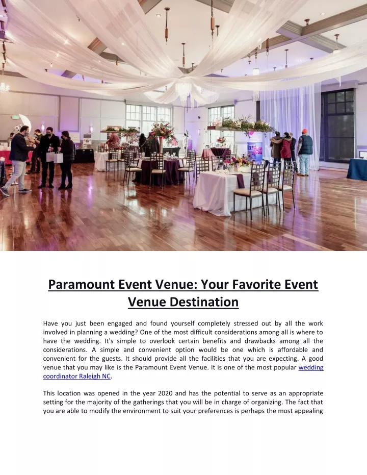 paramount event venue your favorite event venue