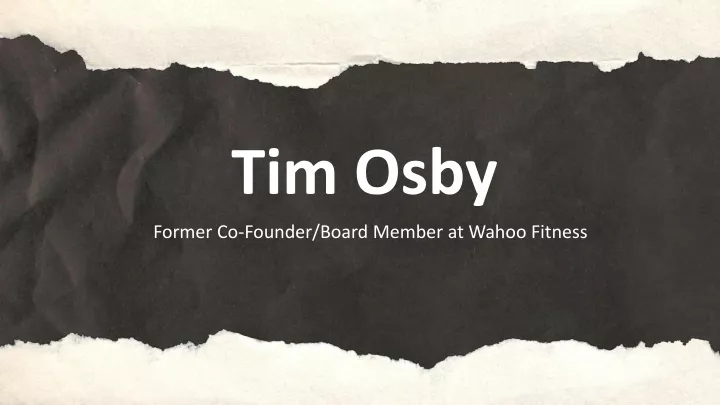 tim osby