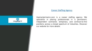 Career Staffing Agency | Aspirantprimeinc.com
