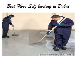 Best Floor Self leveling in Dubai