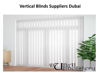 Vertical Blinds Suppliers Dubai
