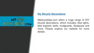 Diy Bicycle Decorations   Mybicycletips.com