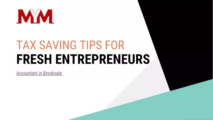 tax saving tips for fresh entrepreneurs