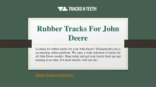 rubber tracks for john deere