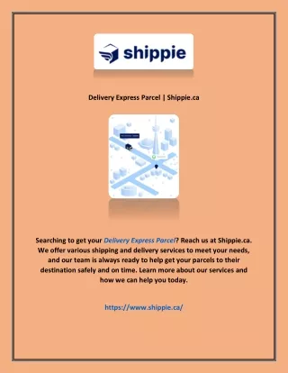 Delivery Express Parcel | Shippie.ca