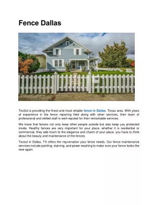 Fence Dallas