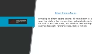 binary options scams
