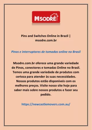 Pins and Switches Online in Brazil | msodre.com.br