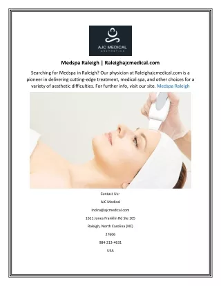 Medspa Raleigh