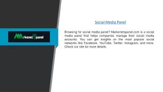 Social Media Panel | Markenetspanel.com