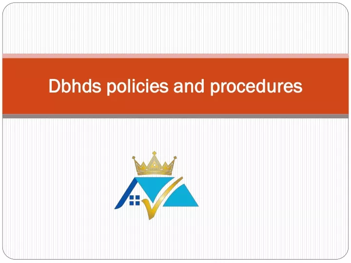 dbhds policies and procedures