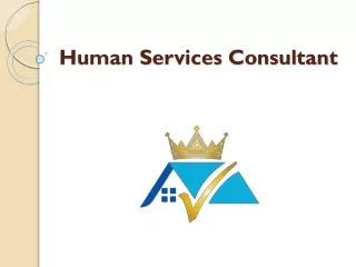 human services consultant