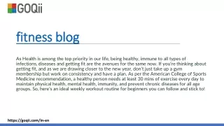 fitness blog fitness blog