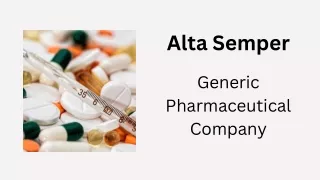 Alta Semper - Generic Pharmaceutical Company