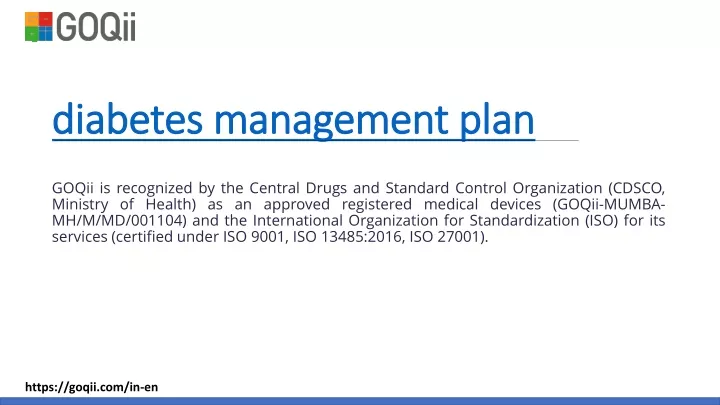 diabetes management plan diabetes management plan