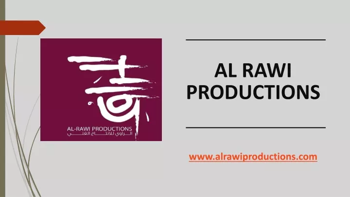 al rawi productions