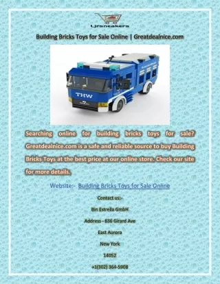 Building Bricks Toys for Sale Online | Greatdealnice.com