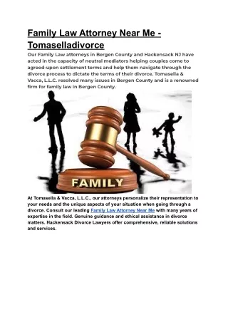 Family Law Attorney Near Me - Tomaselladivorce