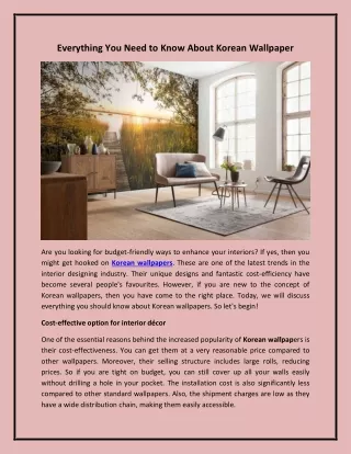 Everything you need to know about Korean wallpaper