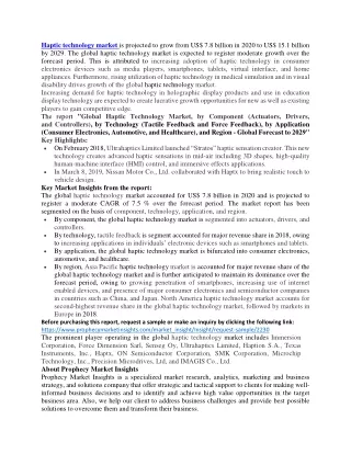 haptic technology market is projected to grow