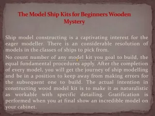 Model ship kits for beginners wooden