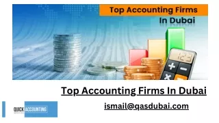 Top Accounting Firms In Dubai