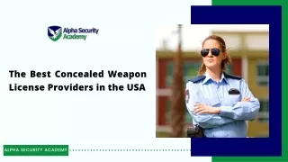 The Best Concealed Weapon License Providers in the USA