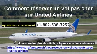 Comment réserver un vol pas cher sur United Airlines