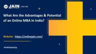 what are the advantages potential of an online